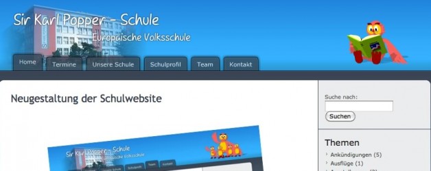 Neugestaltung der Schulwebsite